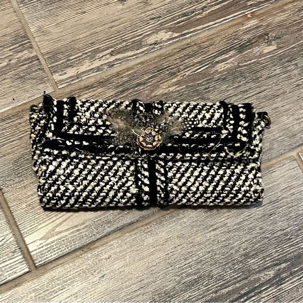 J. Crew Tweed Clutch
